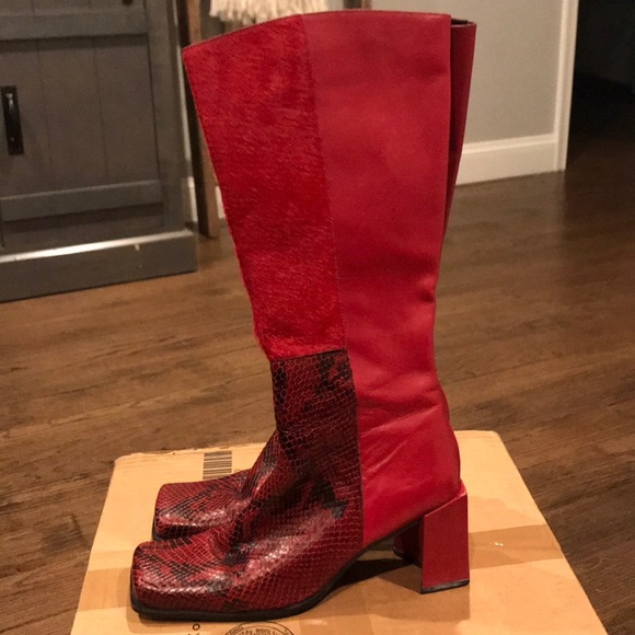 Enzo Angiolini Shoes - Enzo Angiolini Red Boots